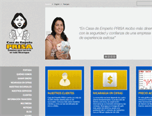 Tablet Screenshot of prisa.com.ni